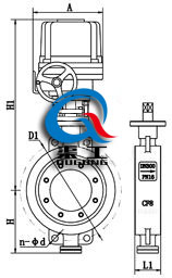 防爆型電動調(diào)節(jié)蝶閥 (硬密封)